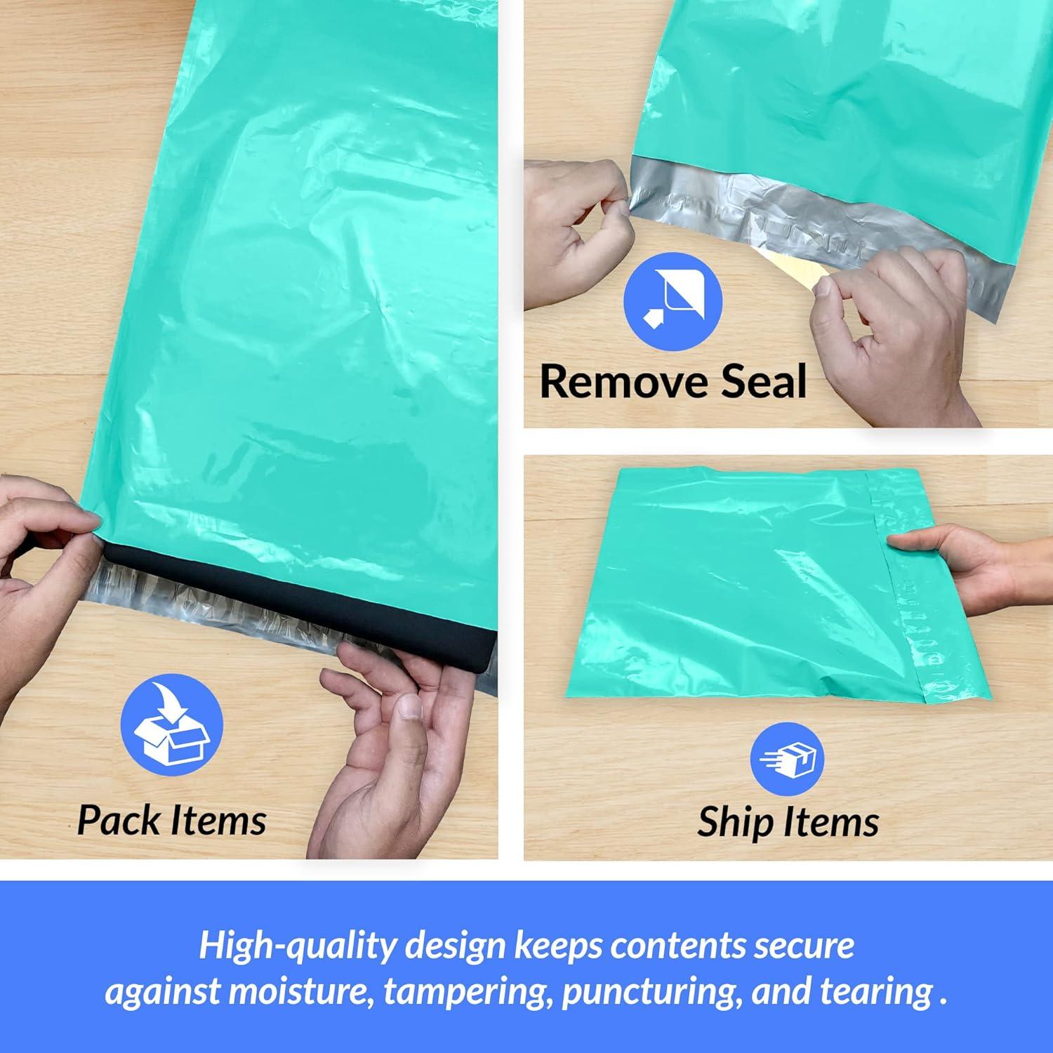 image:imageReli 110 Pcs Poly Mailers 19x24 Teal Shipping Bags for Clothing Large Polybags for Shipping Small Business MailingPackaging Bag 19x24 Inch NonPadded Shipment Envelopes Self Sealing110