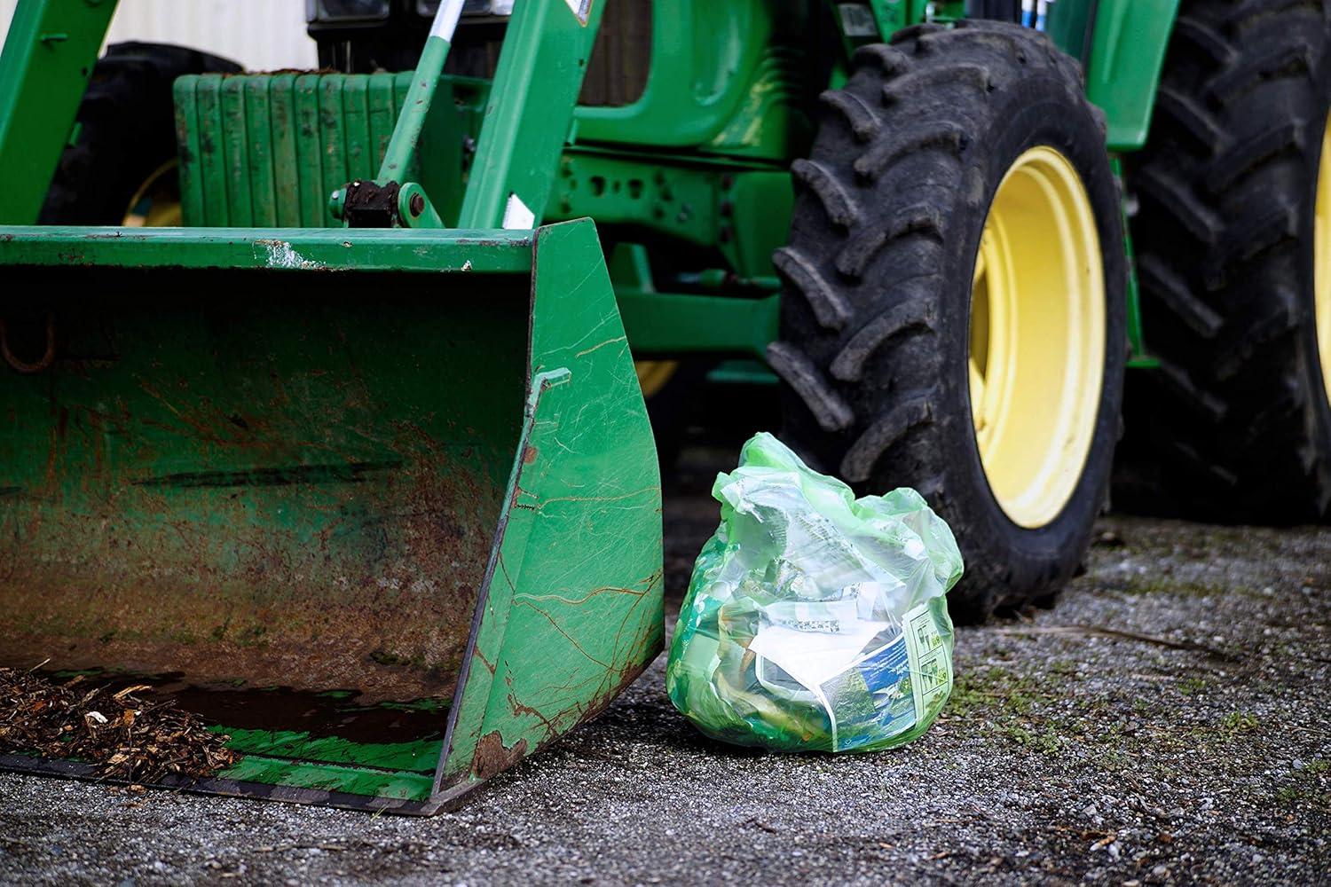 image:imageReli Compostable 1625 Gallon Trash Bags 100 Count Bulk ASTM D6400 Green EcoFriendly For Compost