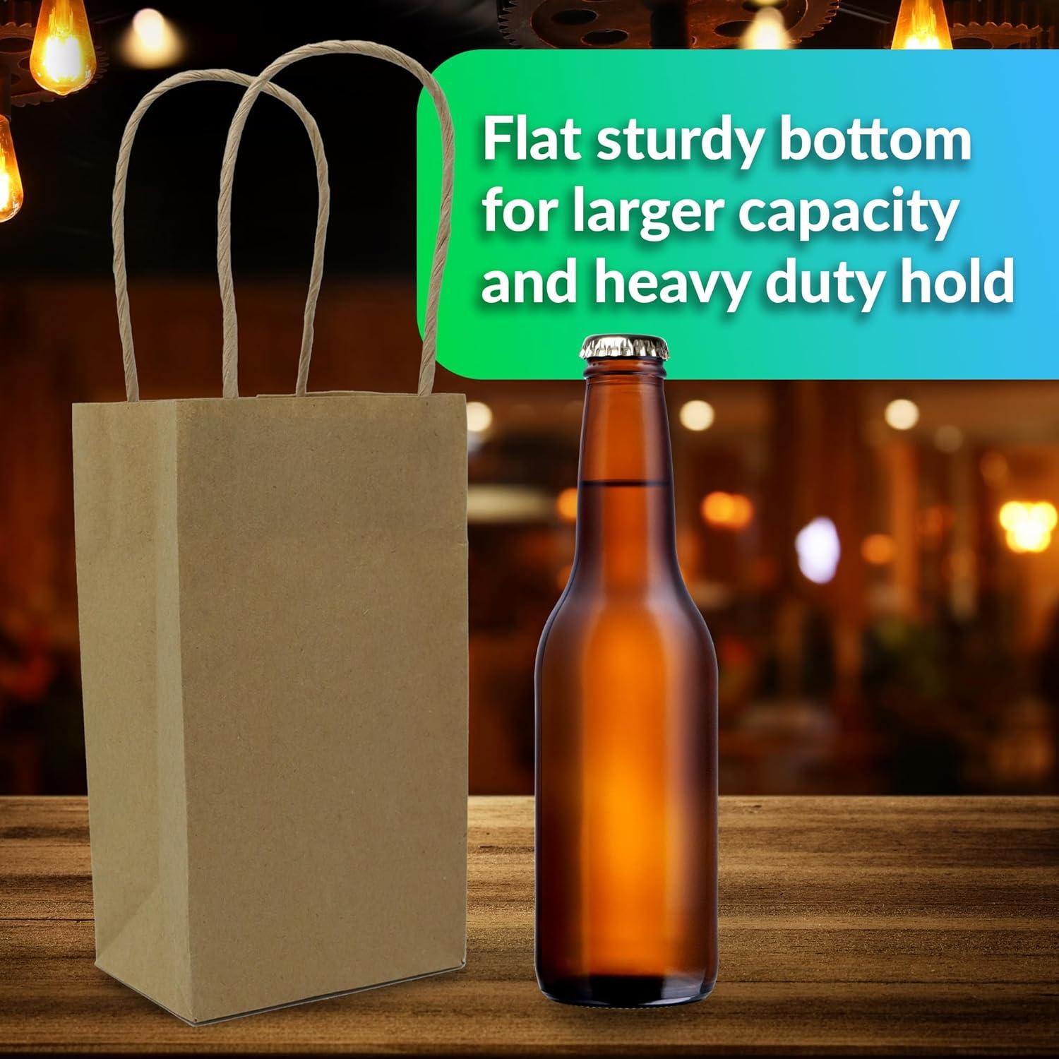 image:imageReli Small Gift Bags with Handles 55 Pack35x24x625 Brown Paper Gift Bags with Handles Kraft Paper MultiPurpose for Shopping Retail Gifts Takeout DIY Party Favors