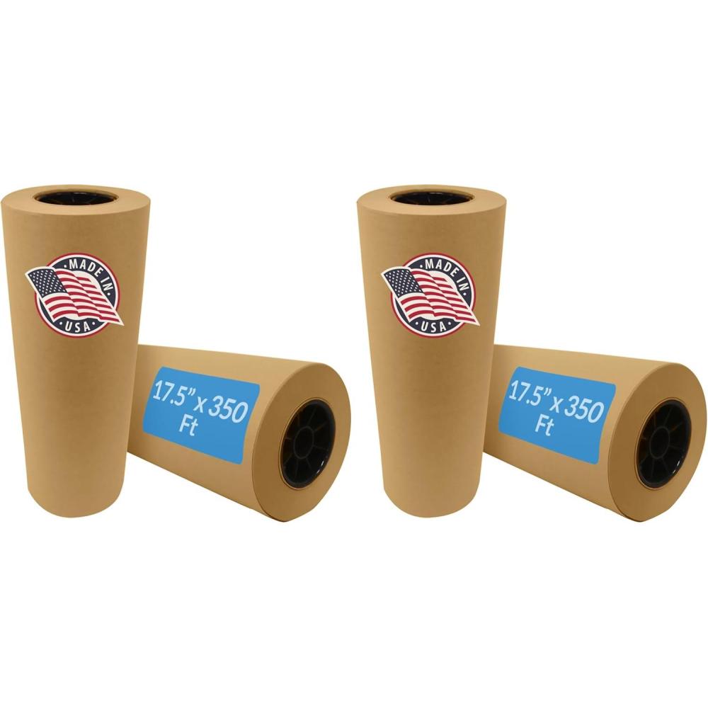 image:imageReli Kraft Paper Roll 175 x 350 Feet Jumbo Roll Made in USA Brown Craft amp Wrapping Paper Plain Kraft Packing for Shipping Moving ArtsCrafts Table Cover Bulk1 Count Pack of 2