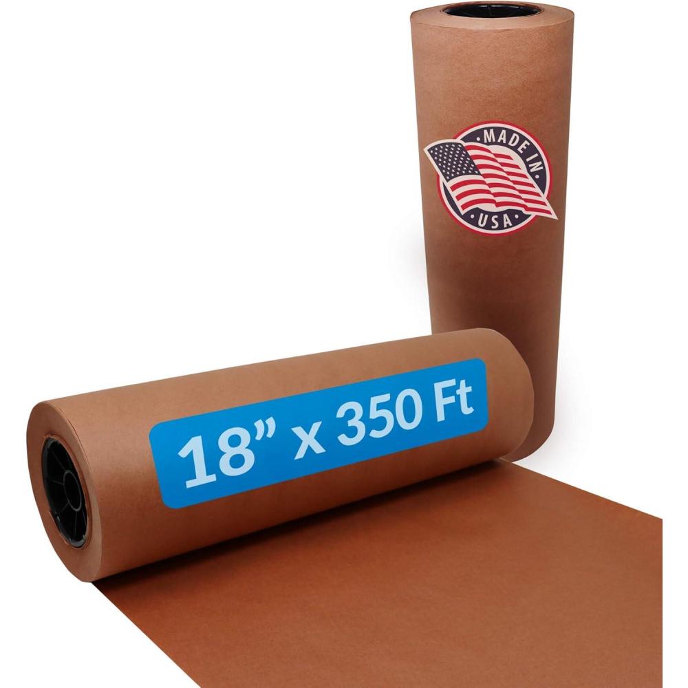 image:imageReli Made in USA Bulk Value 18 in x 350 ft 4200 in Pink Butcher Paper Roll Food Grade Peach Kraft Paper for BBQ Butcher Wrap for Smoking Meat Unwaxed Meat Wrapping and Smoking Pink18 x 350 Ft Butcher Paper Pink