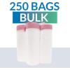 6-10 Gallon Trash Bags Drawstring | 250 Count | 22″x23″ | 6, 8, 10 Gallon Drawstring Garbage Bags | White Trash Can Liners | Small – Medium