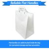 Reli. 100 Pack | 10″x6.75″x12″ | Large White Paper Bags w/Handles | Ideal for To Go/Take Out/Restaurant Bags with Handles, Shopping, Retail, Gifts | 25% larger than 10″x5″x13″