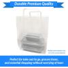 Reli. 100 Pack | 10″x6.75″x12″ | Large White Paper Bags w/Handles | Ideal for To Go/Take Out/Restaurant Bags with Handles, Shopping, Retail, Gifts | 25% larger than 10″x5″x13″