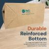 Reli. 10x5x13 in. Brown Paper Bags with Handles | 110 Pack | Kraft Paper Shopping Bags with Flat Handles Bulk | Ideal for Gifts, Retail, Shopping, Merchandise, Take Out/To Go, Party, Crafts