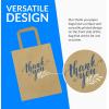 Reli. 110 Pack | 10″x5″x13″ | Paper Thank You Bags w/Handles | Brown Paper Bags, Printed | Small Thank You Giftbag for Guests | Gifts, Wedding, Merchandise, Small Business