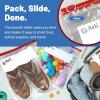 Reli. 2 Gallon Slider Bags (150 Count) 13×15 inch Jumbo Food Storage Bags, 2 Gallon | Slider, Write on Label | Bulk 2Gal Sliding Storage | Extra Large Clear w/Red Sliding Closure for Food(2 Gallons (13×15 inch))