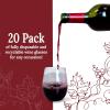 Reli. (20 Pack Disposable Wine Glasses 12 oz | Stemless Plastic Wine Glasses for Parties | BPA-Free, Shatterproof Plastic | Clear Drinking Party Cups for Cocktails, Whiskey, Wedding