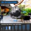 Reli. 30-33 Gallon Trash Bags | Heavy Duty | 18,000 Total | 250 Bags/Case, 72 Cases/Pallet | Made in USA | Black