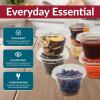 Reli. 4 oz Condiment Containers with Lids (500 sets) | Ideal for Sauce, Souffle, Samples, Jello Shot Cups | Disposable, BPA-Free Plastic | Small Containers 4oz, Bulk