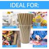 Reli. 400 Pack Paper Straws (Kraft Brown) | Paper Straws for Drinking – Disposable, Biodegradable/Eco-Friendly | Use for Crafts, Party Decoration Supplies, Restaurants, Juice (Brown)