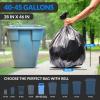 Reli. 45 Gallon Trash Bags Heavy Duty (25 Count) | Black | Twist Ties Included | Extra Tough, Leak-Proof Garbage Bags | Ideal for Large Clean Ups