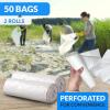 Reli. 50 Gallon Trash Bags Heavy Duty (50 Count) | Clear | Twist Ties Included | Extra Tough, Leak-Proof Garbage Bags | Ideal for Large Clean Ups
