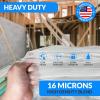 Reli. 50 Gallon Trash Bags Heavy Duty (50 Count) | Clear | Twist Ties Included | Extra Tough, Leak-Proof Garbage Bags | Ideal for Large Clean Ups