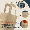 Reli. 5.25×3.25×8 in. Small Paper Bags with Handles | 55 Pack | Kraft Brown Paper Bags with Flat Handles | Ideal for Gifts, Retail, Shopping, Merchandise, Crafts