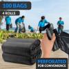 Reli. 55 Gallon Trash Bags Heavy Duty (100 Count) | Black | Twist Ties Included | Extra Tough, Leak-Proof Garbage Bags | Ideal for Large Clean Ups