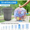 Reli. 55 Gallon Trash Bags Heavy Duty (100 Count) | Clear | Twist Ties Included | Extra Tough, Leak-Proof Garbage Bags | Ideal for Large Clean Ups
