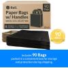 Reli. 90 Pack | 8″x4.5″x10.25″| Black Paper Bags w/Handles | Small Gift Bags/Shopping Bags | Gifts, Shopping, Retail, Party Favors