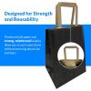Reli. 90 Pack | 8″x4.5″x10.25″| Black Paper Bags w/Handles | Small Gift Bags/Shopping Bags | Gifts, Shopping, Retail, Party Favors