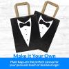 Reli. 90 Pack | 8″x4.5″x10.25″| Black Paper Bags w/Handles | Small Gift Bags/Shopping Bags | Gifts, Shopping, Retail, Party Favors