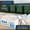 Reli. 95 Trash Bags Heavy Duty | 68 Trash Bags | Super Sizeable for Serious Garbage Cleanup (Clear)