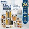 Reli. Airtight Food Storage Containers with Lids (26 Sets) | Kitchen Organizers and Storage Pantry Organizers | BPA Free Plastic Food Containers | Mega Variety Pack w/Measuring Cup, 30 Labels, Pen