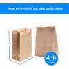 Reli. Brown Paper Bags | 500 Count | Paper Lunch Bags Ideal for Small Lunches and Crafts | Perfect for Sandwiches and Snacks(4 LB | Brown | 500 Pack)