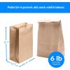 Reli. Brown Paper Bags | 500 Count | Paper Lunch Bags Ideal for Small Lunches and Crafts | Perfect for Sandwiches and Snacks(6 LB | Brown | 500 Pack)
