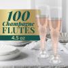 Reli. Champagne Flutes Plastic | 100 Pack | 4.5 oz – Clear | Premium Plastic Champagne Flutes | Party-Perfect for Celebrations
