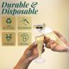 Reli. Champagne Flutes Plastic | 110 Pack | 4.5 oz – Gold Rim Clear | Premium Plastic Champagne Flutes | Party-Perfect for Celebrations