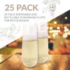 Reli. Champagne Flutes Plastic | 25 Pack | 9 oz – Clear | Stemless Premium Plastic Champagne Flutes | Party-Perfect for Celebrations