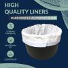 Reli. Commode Liners with Absorbent Pads (Bulk 80 Pack) | 80 Each (Liner and Pad) | Use in Bedside Toilet Chair Bucket | Portable Toilet Poop Bags | Disposable Bed Liner/Waste Bags