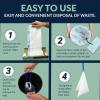 Reli. Commode Liners with Absorbent Pads (Bulk 80 Pack) | 80 Each (Liner and Pad) | Use in Bedside Toilet Chair Bucket | Portable Toilet Poop Bags | Disposable Bed Liner/Waste Bags