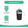 Reli. Compostable 13 Gallon Trash Bags | 150 Count Bulk | ASTM D6400 | Green | Eco-Friendly | For Compost