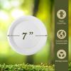 Reli. Compostable Paper Plates 7 Inch (250 Pack Bulk) | White Disposable Plates 7″ | Heavy Duty Paper Eco Friendly | Made of Sugarcane Fibers/Bagasse – Biodegradable/Compostable| Small