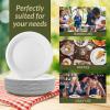 Reli. Compostable Paper Plates 9 Inch (140 Pack Bulk) White Disposable Plates 9″ | Heavy Duty Paper, Eco-Friendly | Made of Sugarcane Fibers/Bagasse – Biodegradable/Compostable
