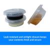 Reli. Condiment Cups with Lids, 1.5 oz (500 Sets, Bulk) Jello Shot Cups/Plastic Disposable Portion Cups (1 oz – 1.5oz Capacity) Portion/Souffle 1oz for Condiments, Bulk