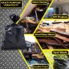 Reli. Contractor Garbage Bags 55 Gallon | 20 Trash Bags | Heavy Duty | Black Contractor