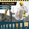 Reli. Contractor Garbage Bags 55 Gallon | 20 Trash Bags | Heavy Duty | Clear Contractor
