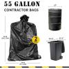 Reli. Contractor Garbage Bags 55 Gallon | 40 Trash Bags | Heavy Duty | Black Contractor