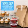 Reli. Deli Containers with Lids (100 Sets Total) | Variety Pack – 8oz (50 pc), 16oz (50 pc) w/Lids | Plastic Soup Container with Lid | Clear Food Storage | Microwave & Freezer Safe