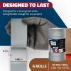 Reli. Duct Tape, Grey | 1.88″ x 180 Yards Total (6 Rolls, 30 Yds Each) |Heavy Duty Duct Tape – Waterproof, Tear by Hand |Silver Duct Tape for Repairs, Construction, Bundles, Piping, Box Sealing (Grey)
