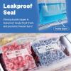 Reli. Gallon Freezer Bags (300 Count) 10.6×10.75 inch Freezer Bags 1 Gallon | Double Zipper Large Size | Press to Seal, Write on Label (1Gal)