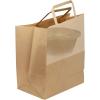 Reli. Kraft Paper Bags w/Handles (100 Pcs, Bulk) (Large 10″x6.75″x12″) Brown Paper To Go/Take Out/Restaurant/Bags with Handles, Shopping Bags, Retail, Gifts | 25% larger than 10″x5″x13″(1 Count (Pack of 100))