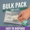 Reli. Latex Gloves, Medium (1100 Bulk Pack) | Disposable | Powder-Free | White Gloves, Non-Sterile | All Purpose for Cleaning, Automotive, Cooking, Industrial, Laboratory | Single Use (Medium)