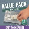 Reli. Latex Gloves, X-Large (1100 Bulk Pack) | Disposable | Powder-Free | White Gloves, Non-Sterile | All Purpose – Cleaning, Automotive, Cooking, Industrial, Laboratory | Single Use (X-Large)
