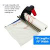 Reli. Masking Film, 1 Roll | 180′ Foot x 24″ Inch | Masking Plastic Film, Pre-Folded | Hand-Masking for Painting & Automotive | Plastic Overspray Protection(90 foot length x 99 inch width | 1 roll)