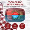 Reli. Meal Prep Containers 24 oz. | 50 Pack | 1 Compartment Food Container w/Lids | Microwavable Food Storage, To Go | Black Reusable Bento Box/Lunch Box for Meal Prep