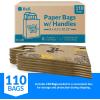 Reli. Paper Bags | 110 Pcs Bulk | 8″x4.5″x10.25″ | Paper Thank You Bags | Brown Kraft Handles | Printed Small Thank You Giftbag for Guests | Gifts, Wedding, Merchandise, Business