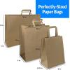Reli. Paper Bags w/Handles, Kraft | Assorted Large Sizes | 75 Pcs (25 Each Size) – Bulk | 8×4.25×10-10x5x13-16x6x12 | Brown Paper Bag Combo Pack | Retail Bags/Shopping, Gifts